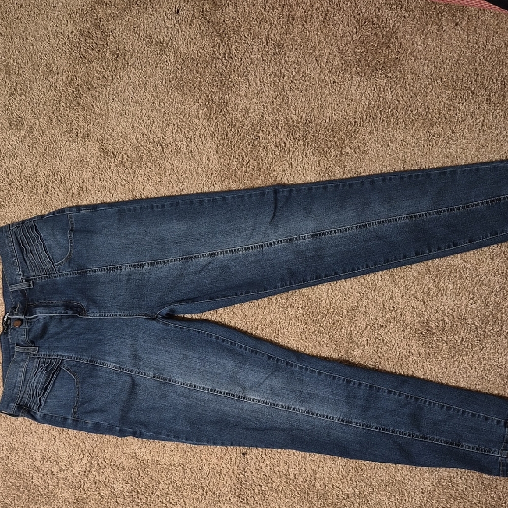 Fashion Nova Dark Blue Skinny Jeans